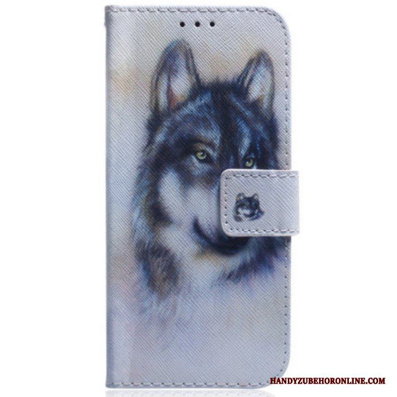 Fodral iPhone 15 Wolf Akvarell