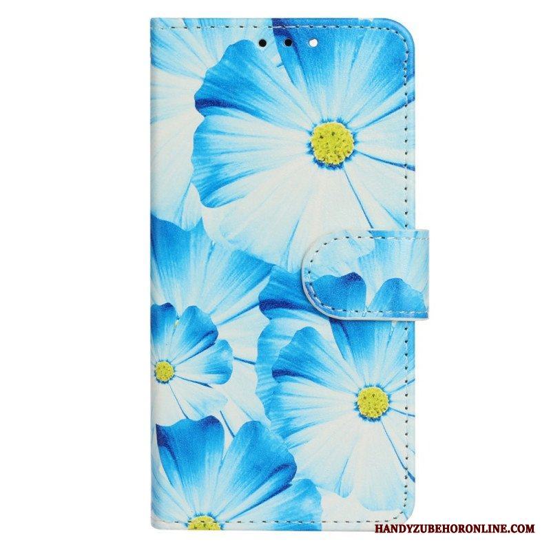 Folio-fodral Moto G73 5G Intensiva Blommor