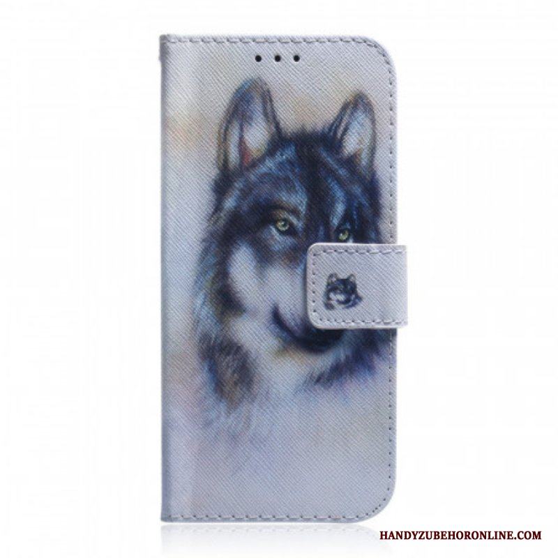 Folio-fodral Samsung Galaxy A13 5G / A04s Hundaktig Utseende