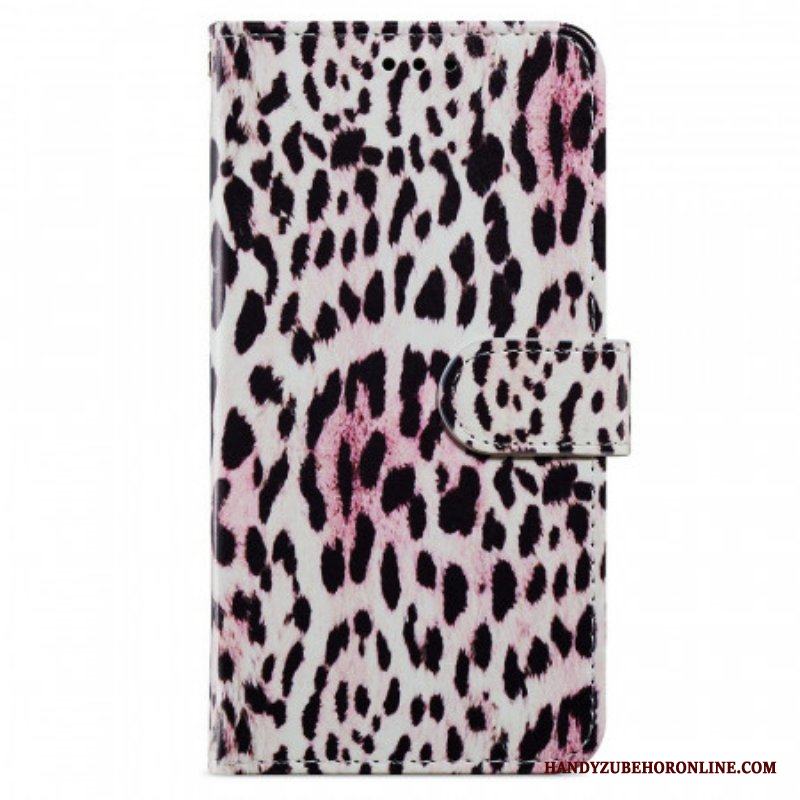 Folio-fodral Samsung Galaxy A13 Leopardmönster