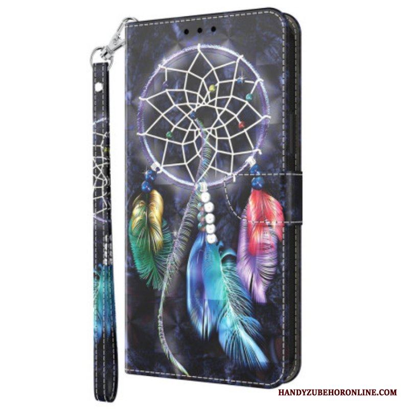 Folio-fodral Samsung Galaxy A14 / A14 5G Med Kedjar Strap Dream Catcher