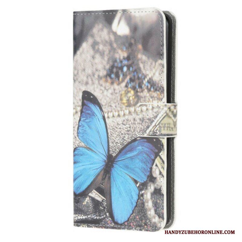 Folio-fodral Samsung Galaxy A42 5G Butterfly Prestige Blue