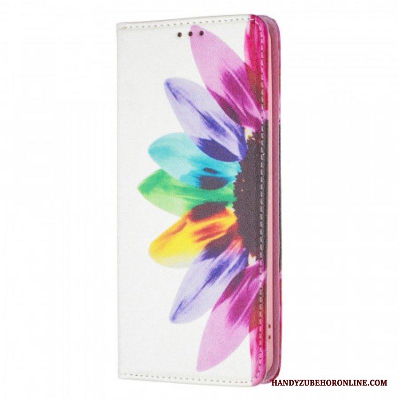 Folio-fodral Samsung Galaxy A53 5G Läderfodral Akvarell Blomma