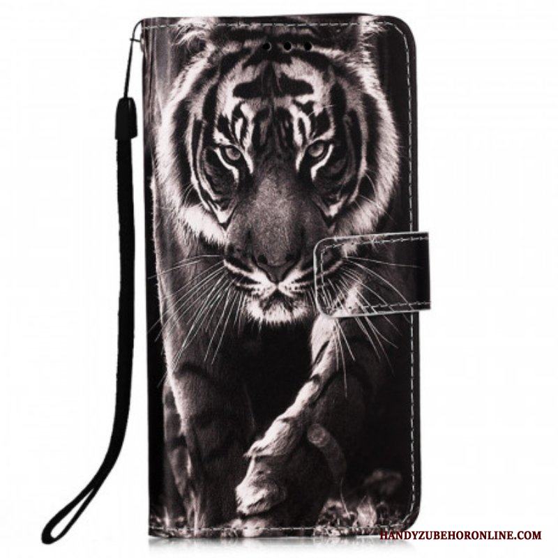 Folio-fodral Samsung Galaxy A53 5G Med Kedjar Strappy Night Tiger