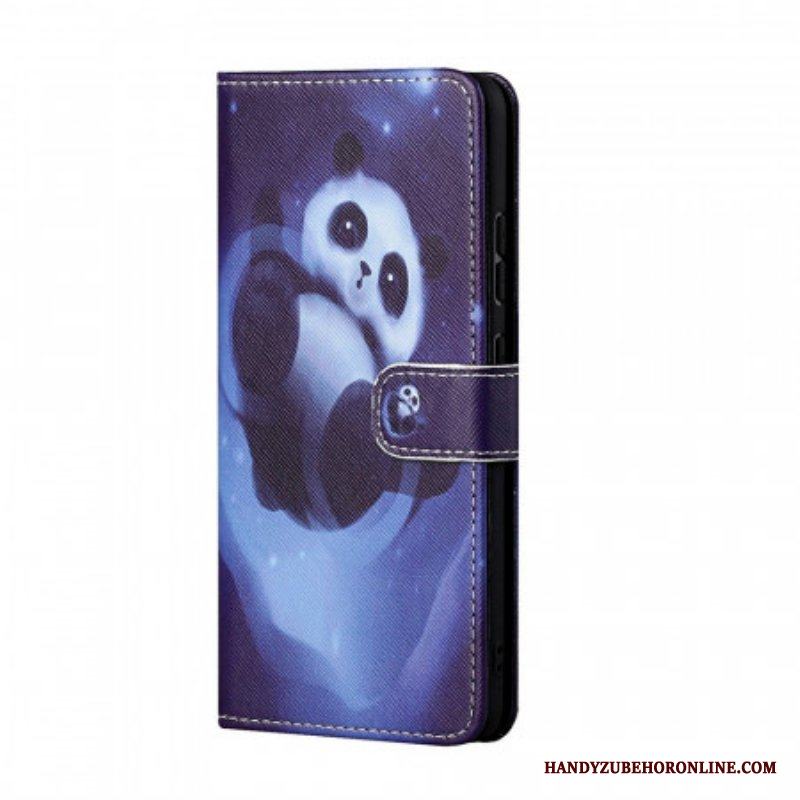 Folio-fodral Samsung Galaxy M23 5G Med Kedjar Strappy Panda