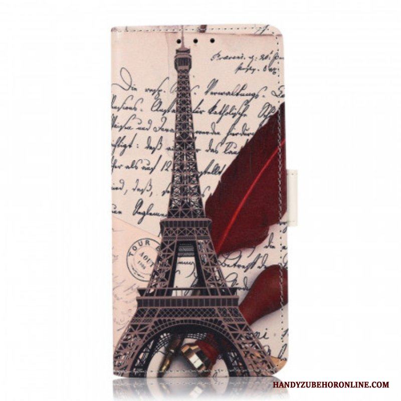 Folio-fodral Samsung Galaxy M32 Poetens Eiffeltorn