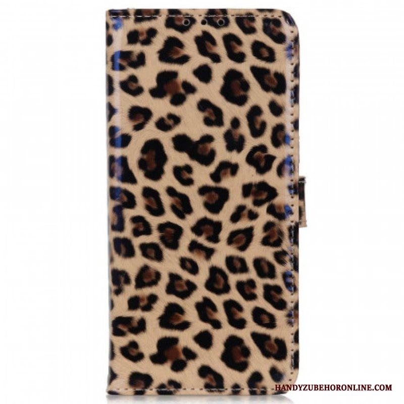 Folio-fodral Samsung Galaxy M33 5G Lilla Leopardeffekten