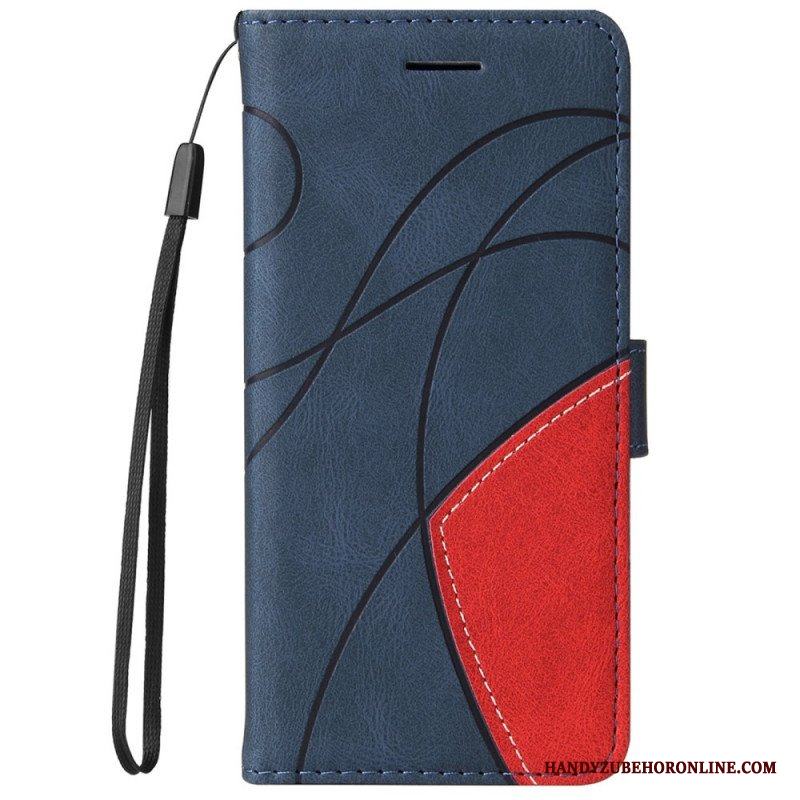 Folio-fodral Samsung Galaxy M52 5G Med Kedjar Lanyard Ink Line