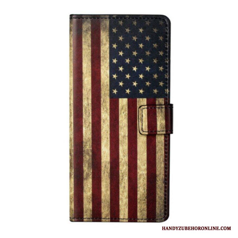 Folio-fodral Samsung Galaxy S21 5G Amerikanska Flaggan