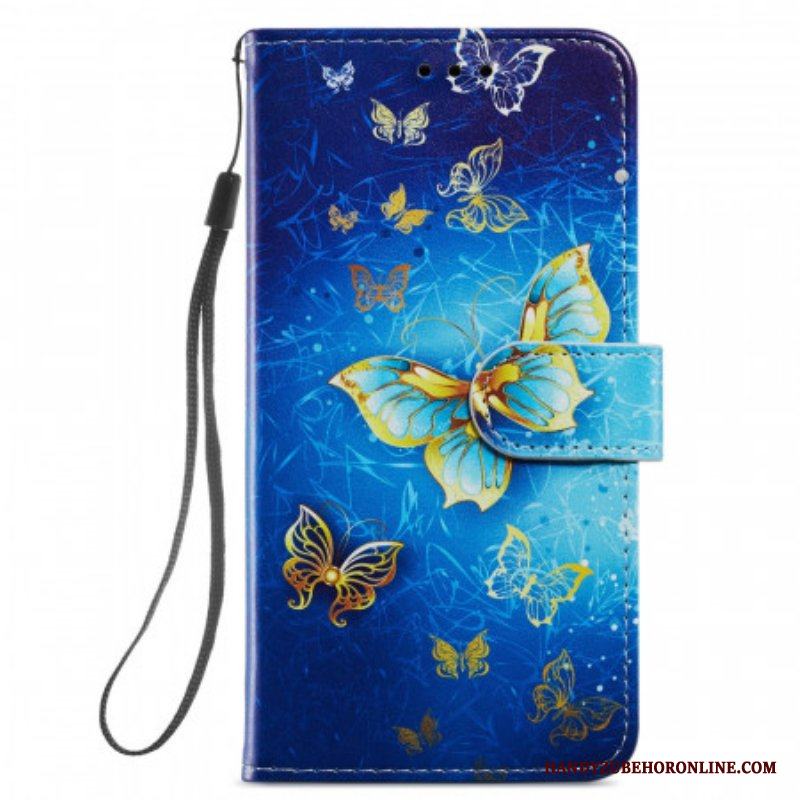 Folio-fodral Samsung Galaxy S22 5G Flykt Av Fjärilar