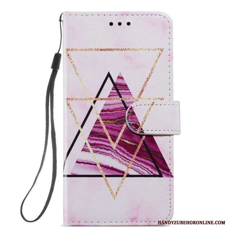 Folio-fodral Samsung Galaxy S22 Plus 5G Intensiv Marmor