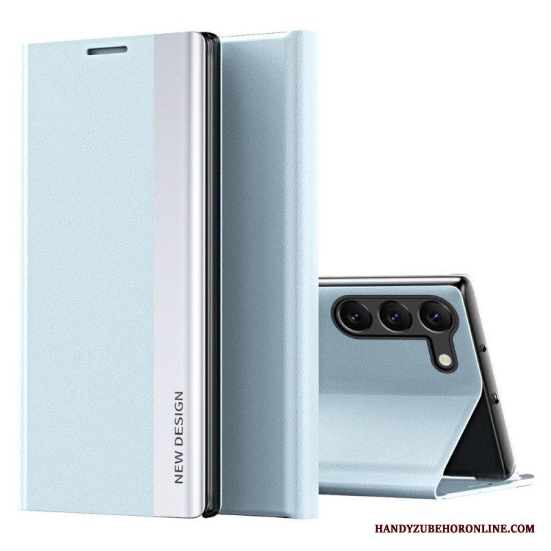 Folio-fodral Samsung Galaxy S23 Plus 5G Läderfodral Ny Design