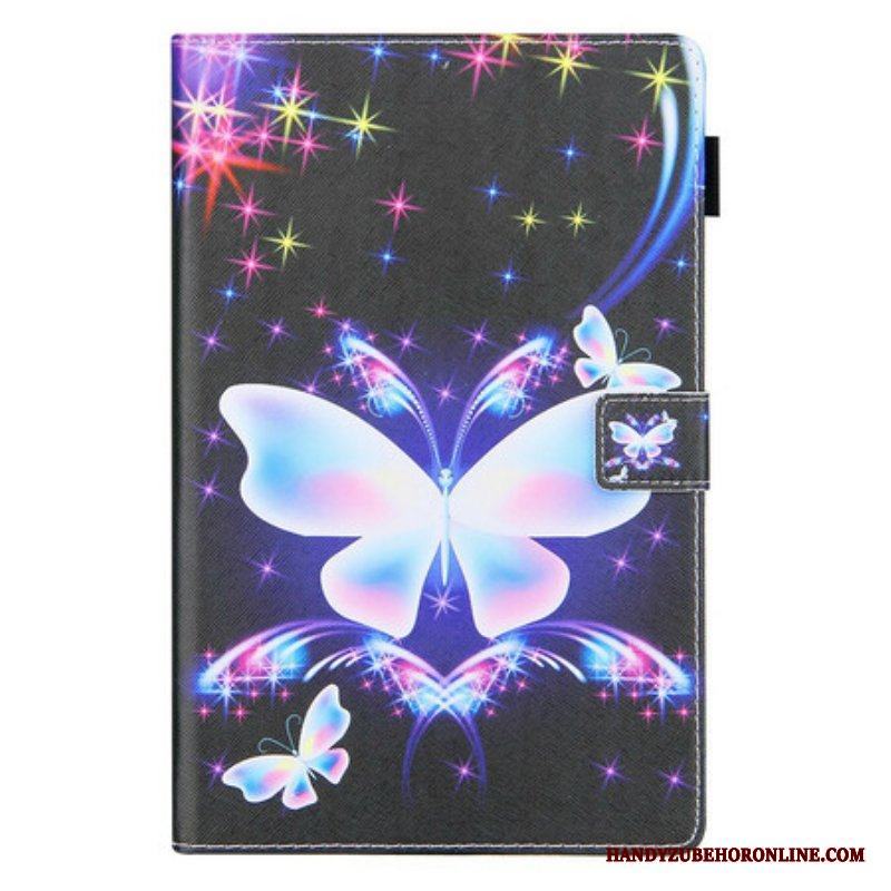 Folio-fodral Samsung Galaxy Tab A7 Lite Stjärnfjärilar