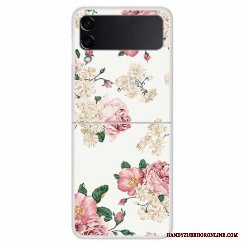 Folio-fodral Skal Samsung Galaxy Z Flip 4 Läderfodral Liberty Blommor