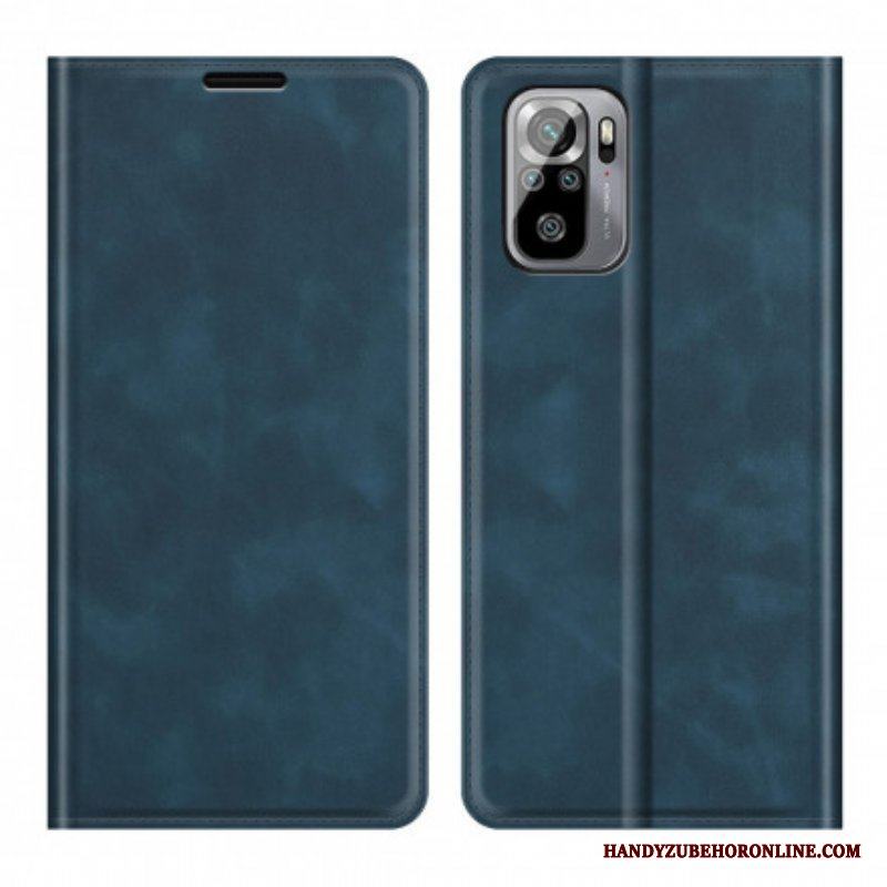 Folio-fodral Xiaomi Redmi Note 10 / 10S Läderfodral Hudberöring