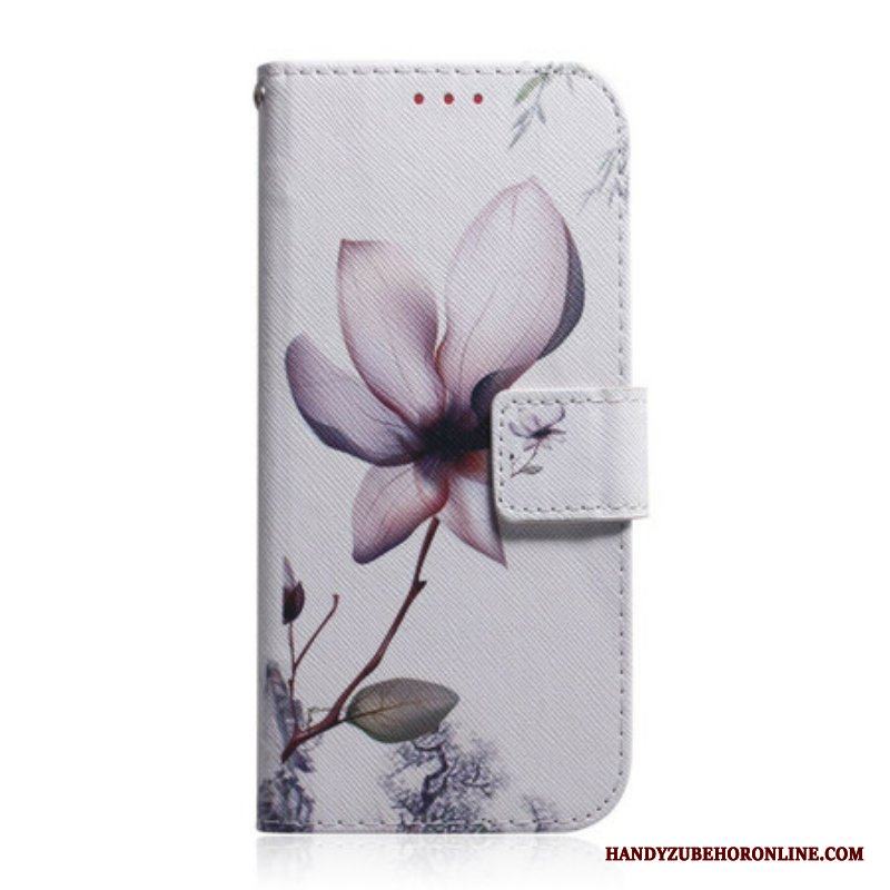 Folio-fodral Xiaomi Redmi Note 10 5G Blomma Dusty Pink