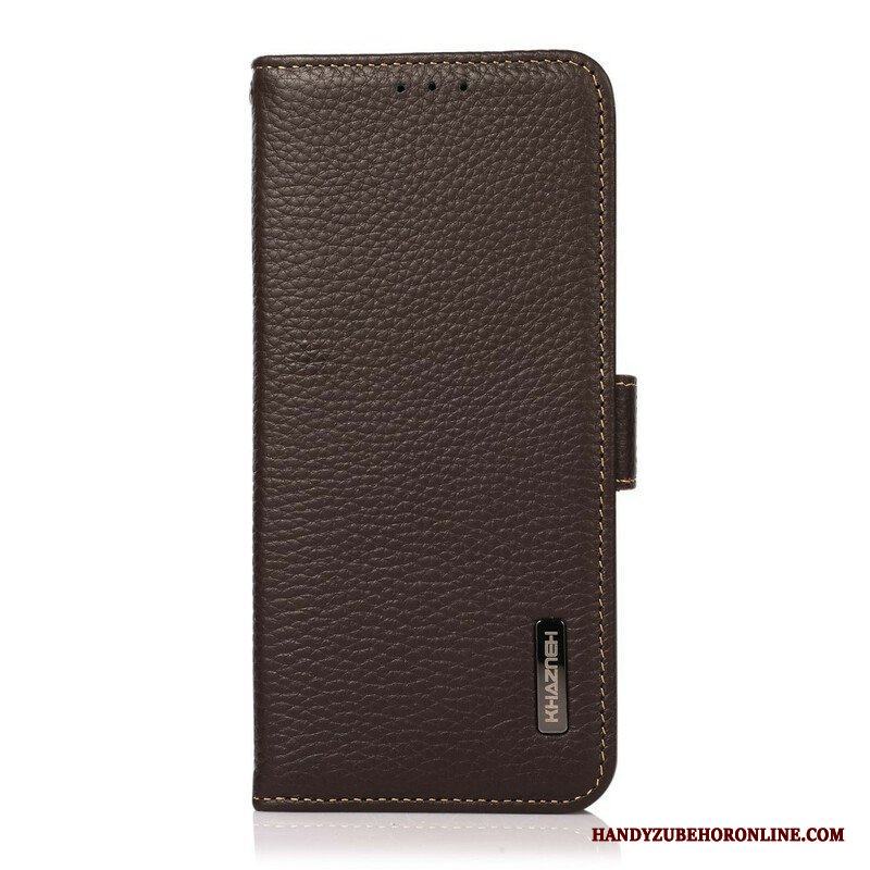 Folio-fodral Xiaomi Redmi Note 10 5G Rfid Lychee Läder