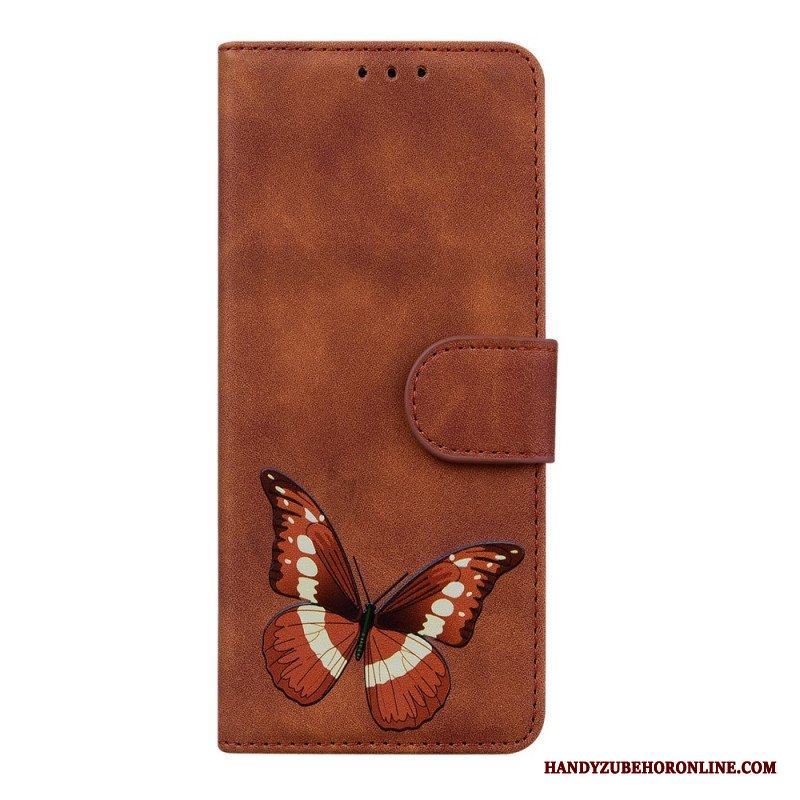 Folio-fodral Xiaomi Redmi Note 11 / 11S Skin-touch Butterfly