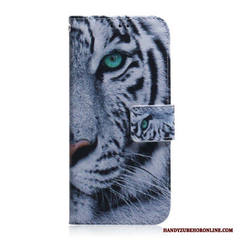 Folio-fodral iPhone 13 Mini Tiger Face