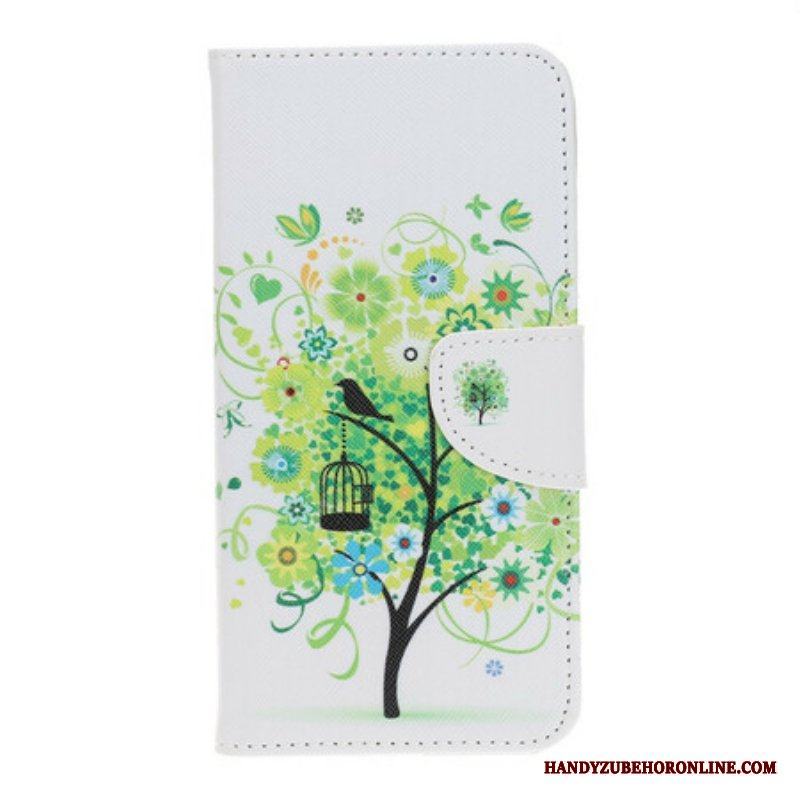 Folio-fodral iPhone 13 Pro Blommande Träd