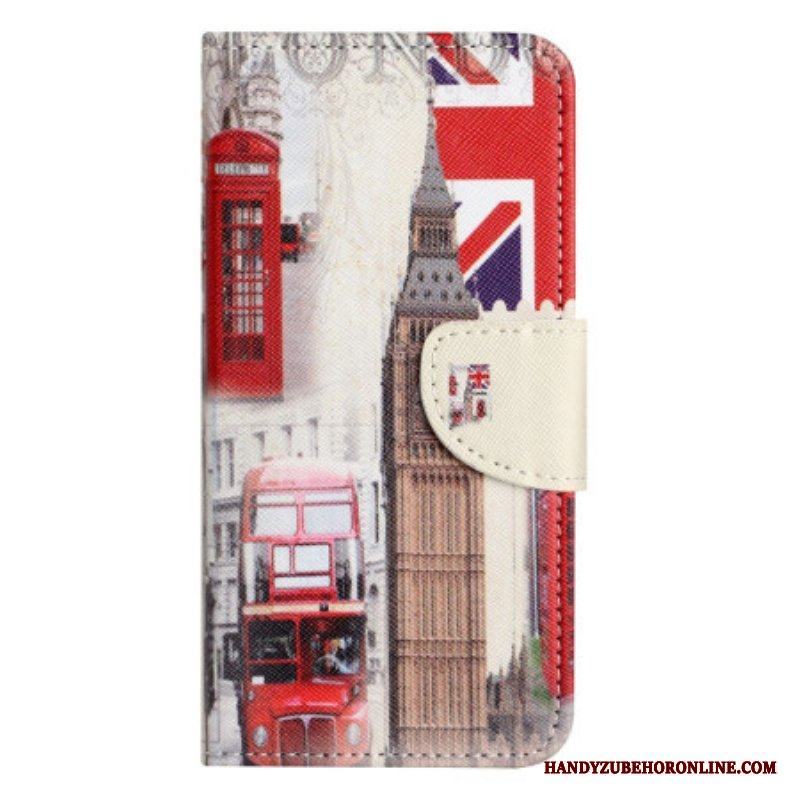 Folio-fodral iPhone 14 Pro Londonresa