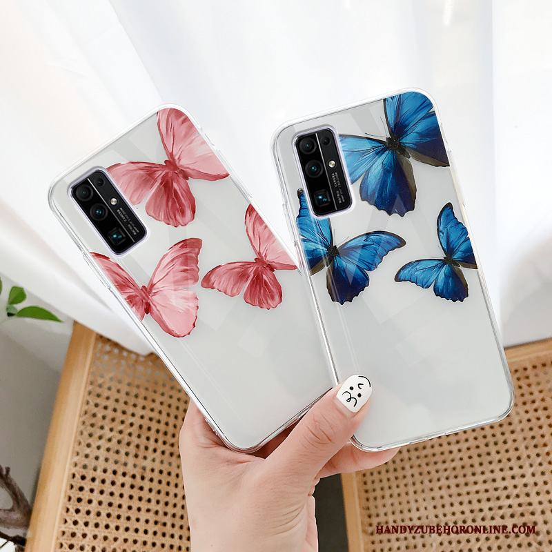 Honor 30 Kreativa Silikon Blå Skal Telefon Transparent