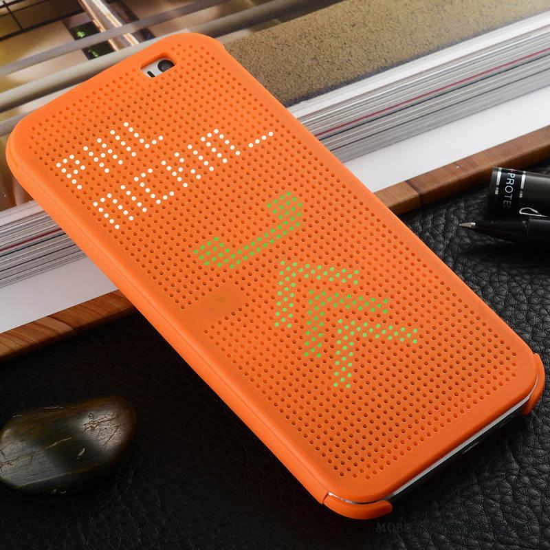 Htc One M8 Fodral Skydd Orange Skal Telefon Mobil Telefon