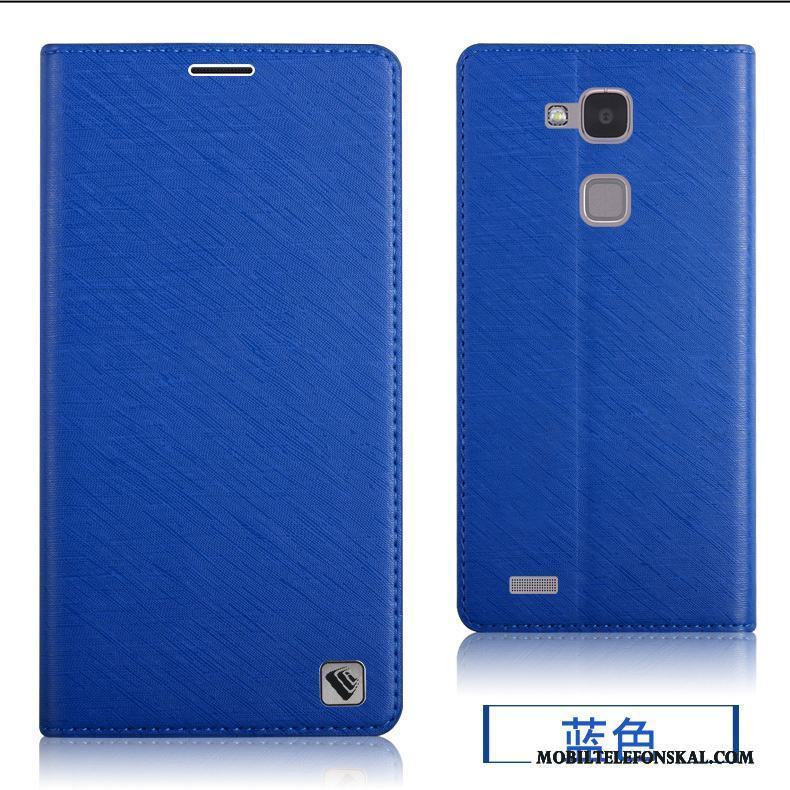 Huawei Ascend Mate 7 All Inclusive Skydd Blå Mjuk Silikon Fodral Skal Telefon