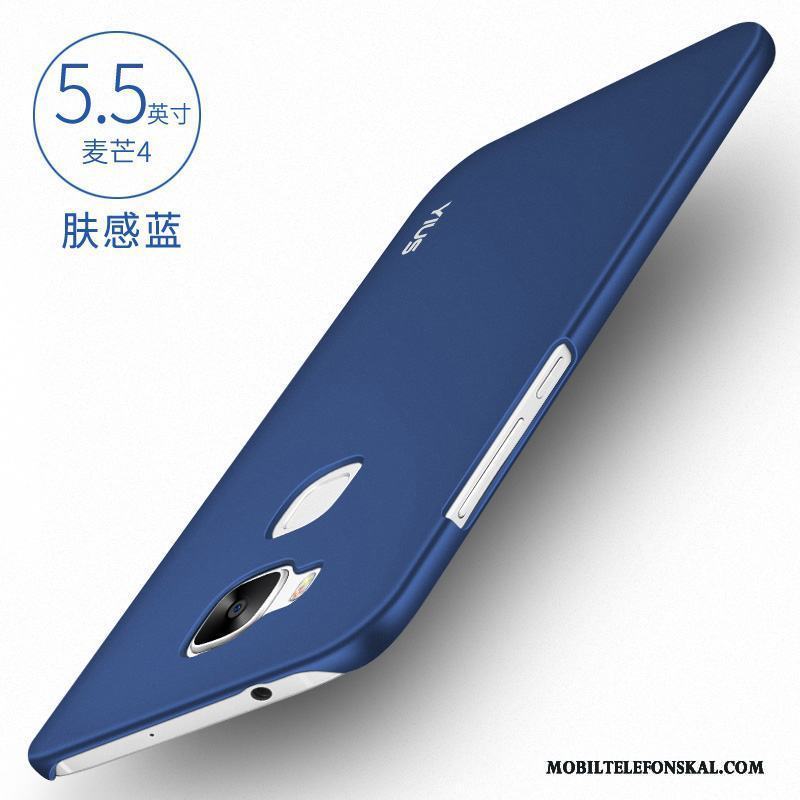 Huawei G7 Plus Blå Skal Silikon Nubuck Fodral Hård Skydd