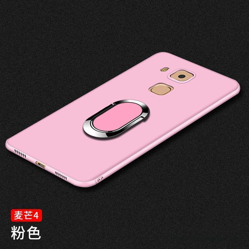Huawei G7 Plus Fodral Skal Telefon Transparent Rosa Silikon Skydd All Inclusive