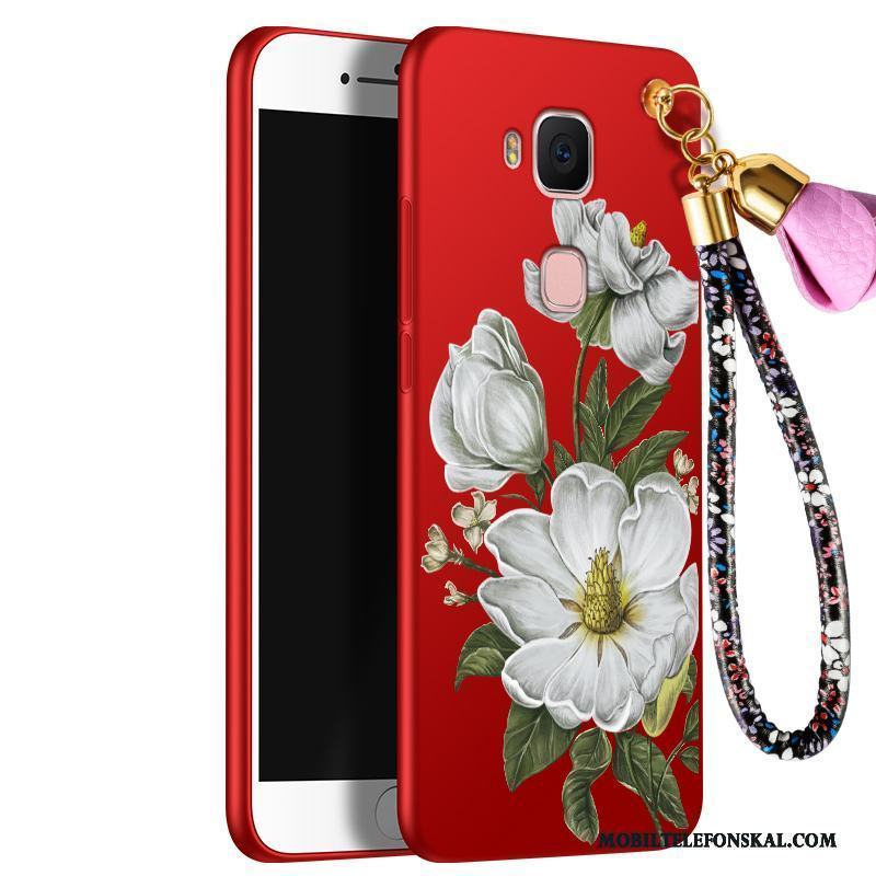 Huawei G7 Plus Röd Fodral Personlighet All Inclusive Mjuk Silikon Skal Telefon