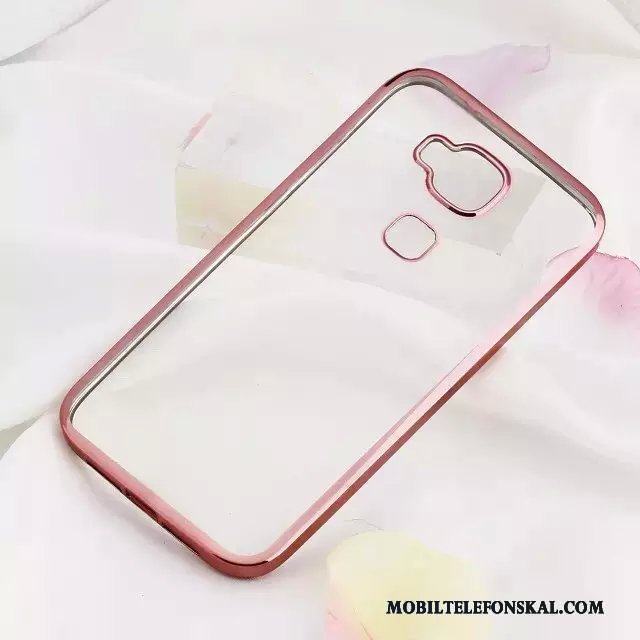 Huawei G7 Plus Silikon Transparent Skydd Fodral Skal Mjuk Rosa