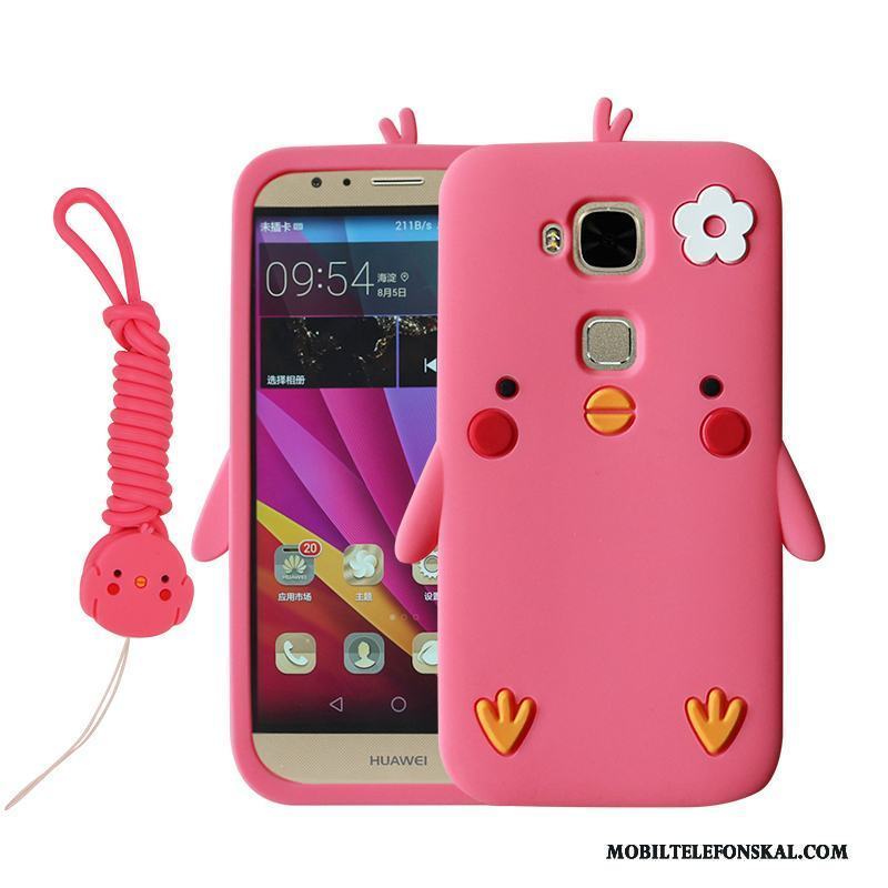 Huawei G7 Plus Skal Fallskydd Silikon Kreativa All Inclusive Mobil Telefon Rosa Personlighet