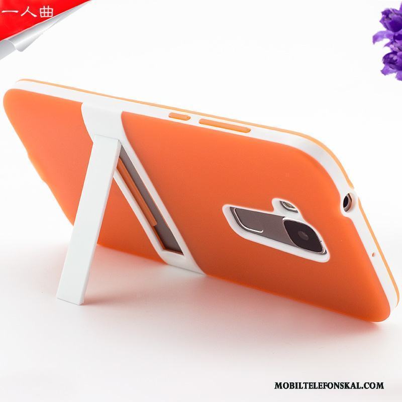 Huawei G7 Plus Skydd Läderfodral Mjuk Skal Orange Mobil Telefon Silikon