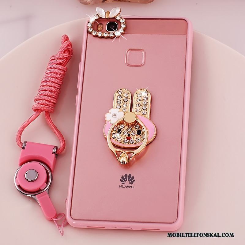Huawei G9 Lite Mjuk Silikon Rosa Skal Telefon Hängsmycken Fodral Ungdom