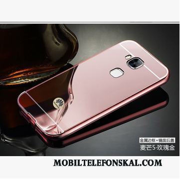 Huawei G9 Plus Metall Fodral Spegel Skydd Frame Skal Telefon Bakre Omslag