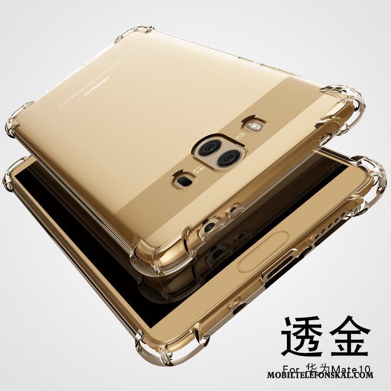 Huawei Mate 10 All Inclusive Skydd Skal Telefon Fodral Fallskydd Silikon Guld