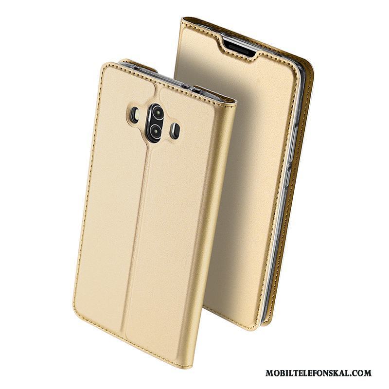 Huawei Mate 10 Fodral Hemming Skydd Skal Telefon Clamshell Fallskydd Guld