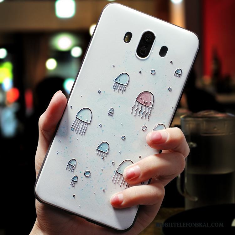 Huawei Mate 10 Kreativa Vit Skal Telefon Personlighet Enkel Vacker Konst