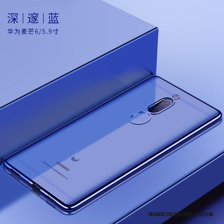 Huawei Mate 10 Lite All Inclusive Skal Telefon Fodral Blå Skydd Silikon Mjuk