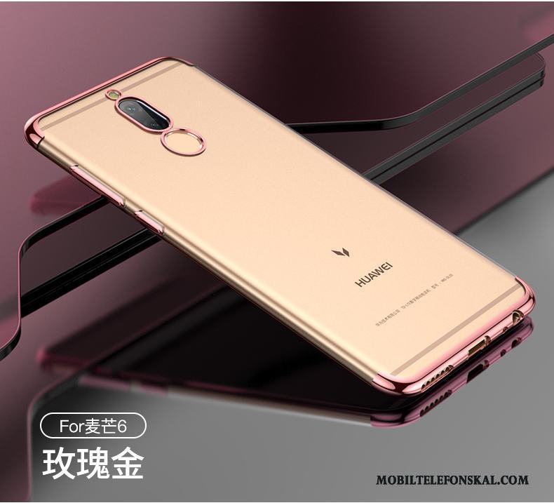 Huawei Mate 10 Lite Fodral Mjuk Skal Telefon Guld Silikon Transparent