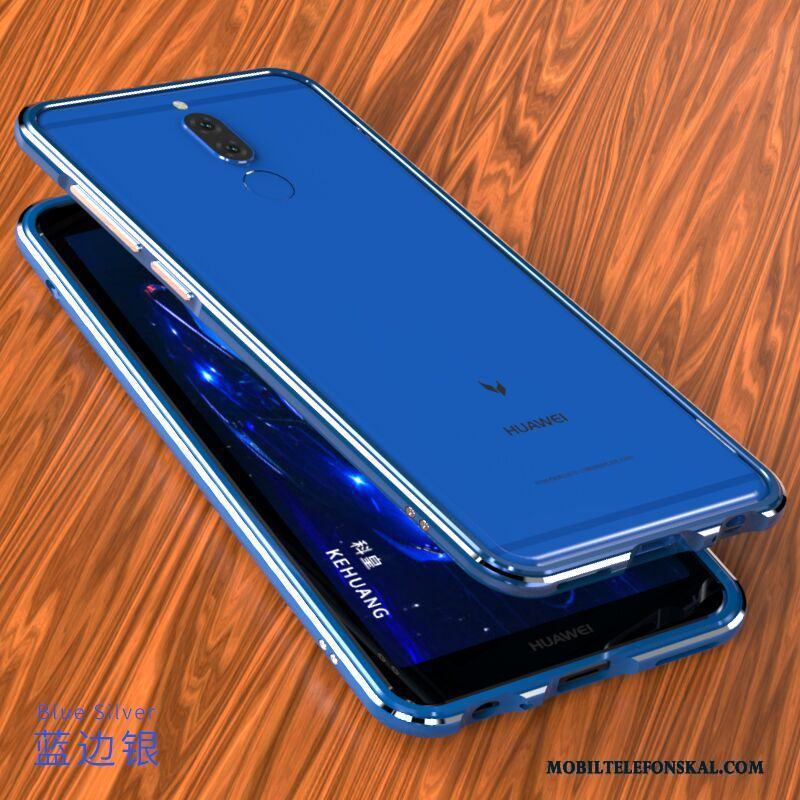 Huawei Mate 10 Lite Metall Personlighet Blå Fodral Skal Telefon Skydd Frame