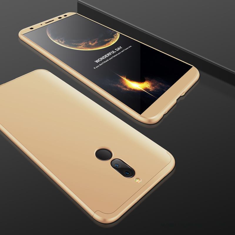 Huawei Mate 10 Lite Skal Nubuck Fallskydd Telefon Hård Guld Fodral