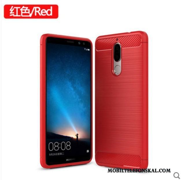 Huawei Mate 10 Lite Skal Röd Fodral Skydd Mjuk Silikon Fallskydd Ungdom