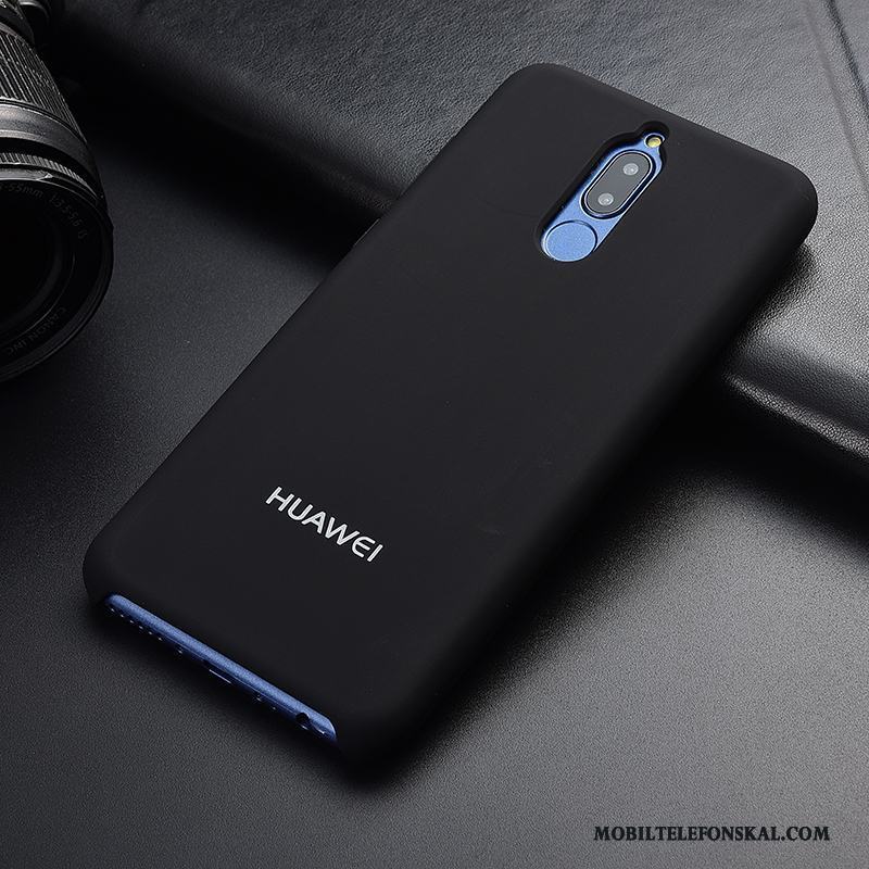 Huawei Mate 10 Lite Skal Telefon Mjuk Trend Svart Nubuck Silikon Fallskydd