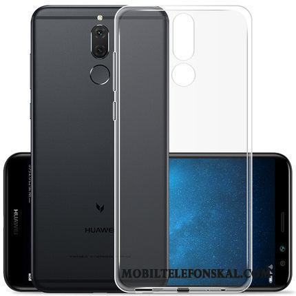 Huawei Mate 10 Lite Skal Vit Transparent Silikon Telefon Skydd Mjuk