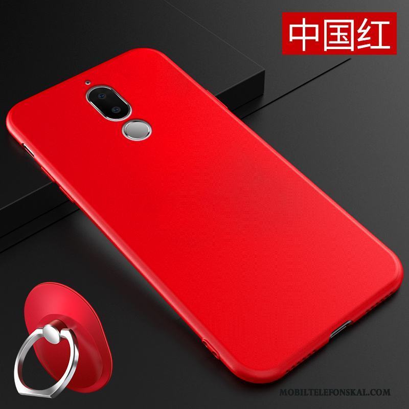 Huawei Mate 10 Lite Support Enkel Skal Telefon Röd Skydd Fodral Fallskydd