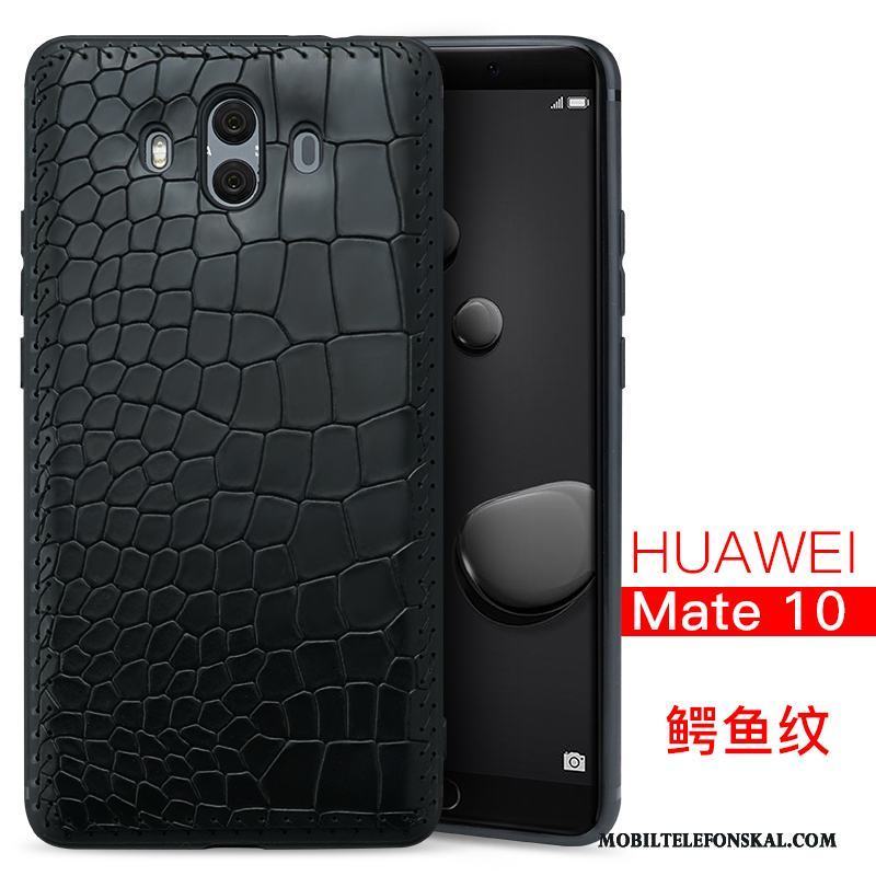 Huawei Mate 10 Läderfodral All Inclusive Skal Telefon Fallskydd Svart Kvalitet Mobil Telefon