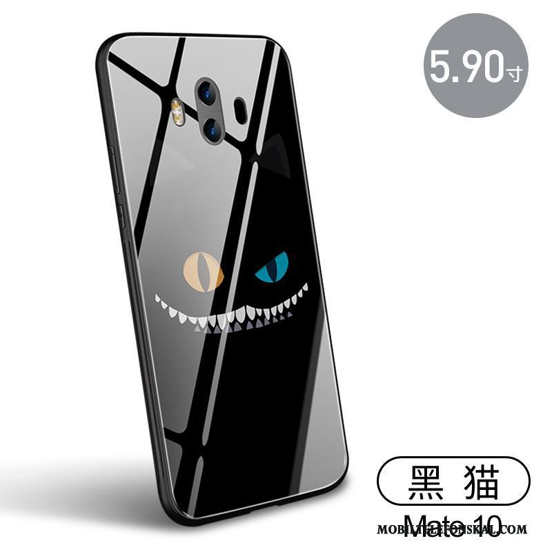 Huawei Mate 10 Mjuk Silikon Fodral Svart Fallskydd Skal Telefon Glas
