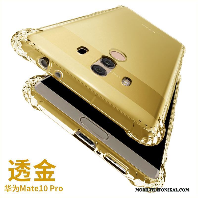 Huawei Mate 10 Pro Guld All Inclusive Skydd Fodral Skal Telefon Silikon Mjuk